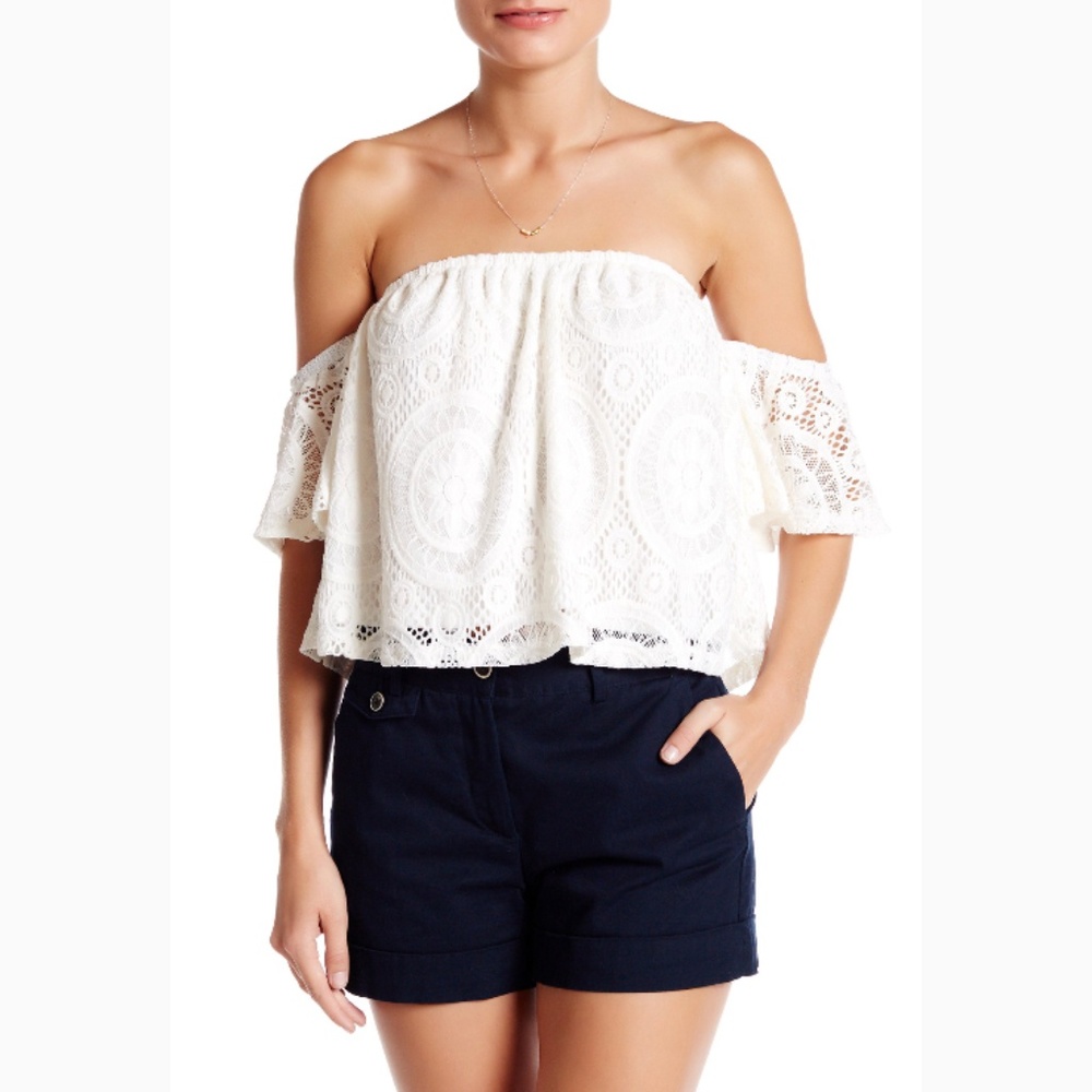 NWOT VOOM By Joy Han Off-The-Shoulder Blouse